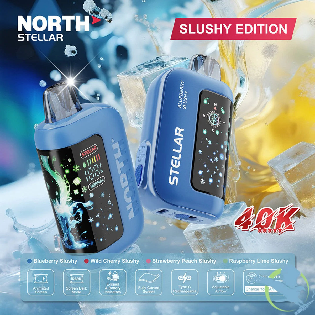 North Stellar 40K Disposable - Slushy Edition Vaporcafeonline North Stellar 40K Disposable - Slushy Edition Vaporcafeonline