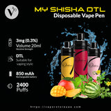 MyShisha DTL Disposable (3mg)