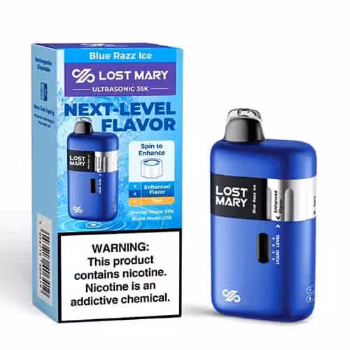 LostMaryUltrasonic35KBlueRazzIce_jpg Lost Mary ULTRASONIC 35K - Image 1